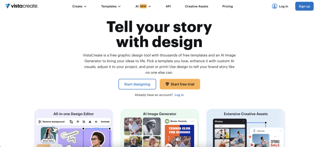 Vista Create, alternatif untuk Canva